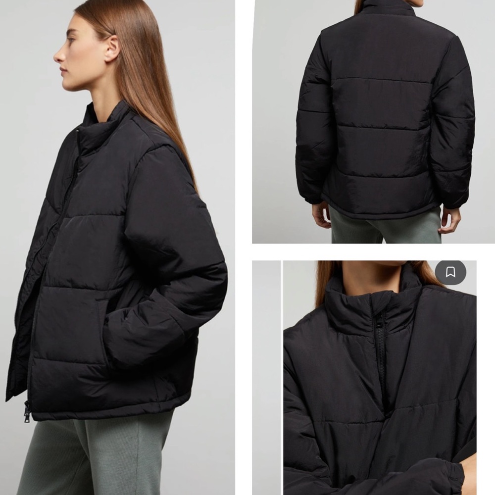 ONIA Women’s Black Lightweight Puffer Jacket Size M NWT